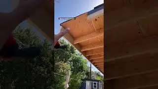 Roof extension- the back pt 10 #diy #update #home #tips #diyhomeimprovement #shorts #shortsvideo