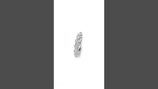 Beautiful Round Brilliant Diamond Anniversary Wedding Band in 14k White Gold