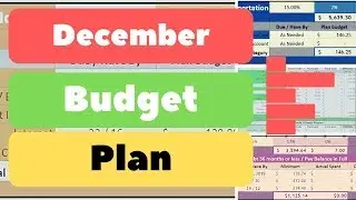 December 2018 Plan a Budget With Me | Cam Model December Income Goal | Debt Snow Ball Pay Off Date