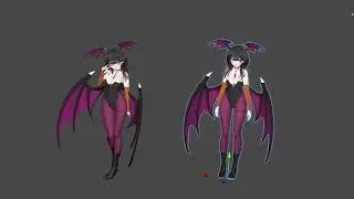 [VRChat] |「マヌカ」🧡 🎃 Wings of Power: Manuka&rsquo;s Morrigan Fanmade Cosplay 🦇【KOUKLA】