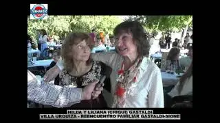VILLA URQUIZA: REENCUENTRO  FAMILIA GASTALDI SIONE   HILDA Y LILINA CHIQUI GASTALDI