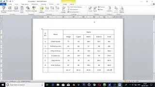 How to make Table In Ms Word || Ms Word tutorial.