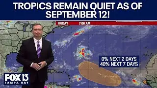 Tropics forecast heading into the weekend