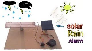 Rain detection alarm | mini solar project