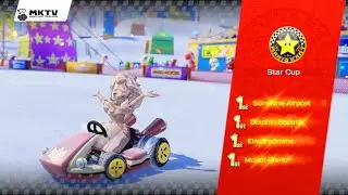 Mario Kart 8 PlayGame 50CC StarCup Pink Gold Peach! Nintendo WiiU Game