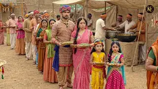 गाँव के भंडारे में श्रीकृष्ण परिवार की दिव्य झलक || यशोमती मईया के नंदलाला || Shree Krishan leela ||