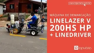 Máquina de demarcação viária LineLazer 200HS HP + LineDriver - Graco #sinalização #graco