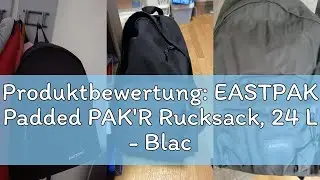 Produktbewertung: EASTPAK Padded PAK'R Rucksack, 24 L - Black Denim (Grau)