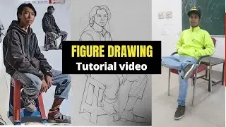 jamia figure DRAWING tutorial video| full explanation 💯🔥from basics : #livedrawing #bfa #art #live