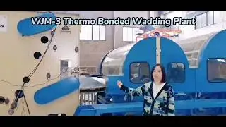 WJM-3 glue free wadding machine,sintepon fiber production line,thermal bonding fiber sheet machine