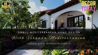 Small Mediterranean Home Design With Veranda Mediterranean Charm Meets Modern Elegance