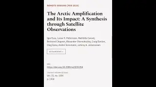 The Arctic Amplification and Its Impact: A Synthesis through Satellite Observations | RTCL.TV