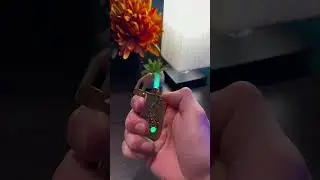 Ever seen a Scorpion Lighter? 🔥 #fire #lighter #scorpion #flame #green #gold