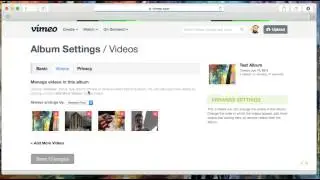 Deleting Albums and Videos in Albums in Vimeo HD