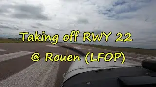 TAKE-OFF RWY 22 @ ROUEN