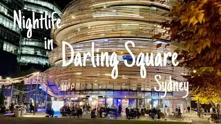 Nightlife in Darling Square, Sydney Australia