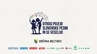 Otroci pojejo slovenske pesmi in se veselijo 2025 - Občina Beltinci