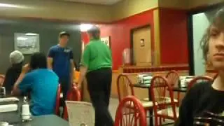 Getting kicked outta hardees.