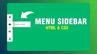 Membuat sidebar dengan HTML dan CSS | Sidebar Menu HTML CSS Responsive