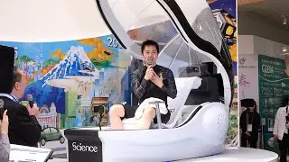 進化版「人間洗濯機」お披露目　万博大阪館、知事が体験　府・市