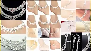 Light weight silver payal design 2021 |  latest silver anklets design | daily wear anklets design.