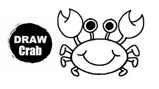 How To Draw Crab Easy Step By Step | Cute Crab Drawing | Crab Drawing Tutorial