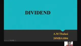 DIVISIBLE PROFITS AND DIVIDEND BY THULASI A M