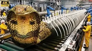 Inside the Modern Cobra Skeletons Factory | From Raw Skeletons to Medicine Capsules (Full Process)