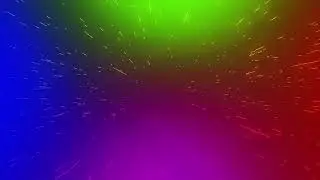 Space Effects - Neon Color Background with Glow Particles - Abstract Version
