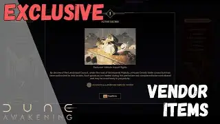 Dune: Awakening | Atreides Landsraad Vehicle Vendor