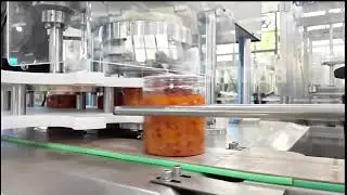 Chili sauce bottle filling packaging line filling capping labeling line for chili sauce #chilisauce