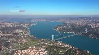 Amazing Istanbul aerial view, drone istanbul bosphorus view