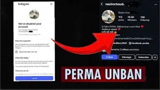 INSTAGRAM FASTEST DISABLED ACCOUNT UNBAN METHOD | @CHO7UDHARY |