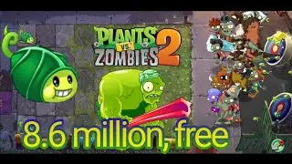 Plants vs. Zombies 2 Arena Week 233, Zoybean Pod Boosterama, ~8.6m free