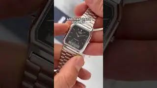 Casio AQ-230A-1DMQ с чёрным циферблатом &mdash; двойное время и стиль 80-х! #casioaq230 #retrowatch #ca...