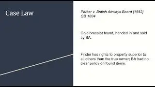 Irish Property Law Finding