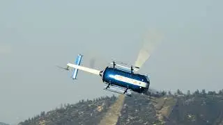 Aaron Fitzgerald flies the Red Bull BO-105 Helicopter in California