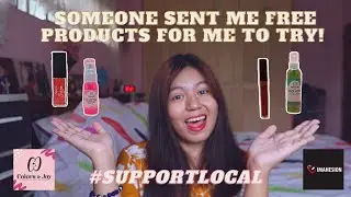 My first mini pr haul X Make up try on review for free (Colors & Joy Cosmetics) by Imahesion Co.