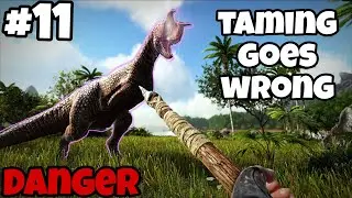 Taming a dangerous dinosaurs in ark mobile || ark ultimate mobile edition || taming a Carnotaurus