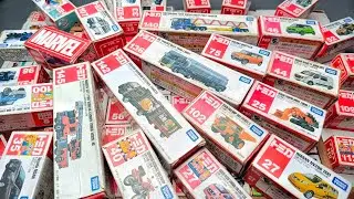 【トミカ】ミニカー大集合! Vo9 遊んだトミカを箱に入れて並べてみました。