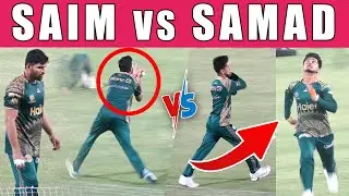Saim Ayub and Abdul Samad catch practice for PSLX