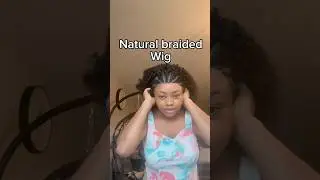realistic braided human hair lace front wig 👩🏾✨ #braidedwig #lacefrontwig #humanhairwig #wiglife