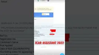 ICAR Assistant 2022 result #motivation #icar