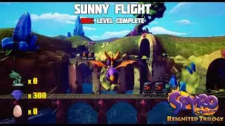 Sunny Flight | 100% Level Complete | Spyro The Dragon (Reignited) |GAMEPLAY NO COMMENTARY