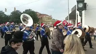 Copiah Lincoln Blue Wave Show Band at Hazlehurst Christmas Parade 2025