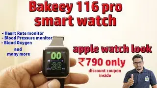 Hindi || Bakeey 116 pro smart watch Fake apple watch unboxing and review from Banggood