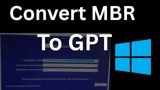 How to convert MBR to GPT  during windows 10/8/7 Installation | 2025