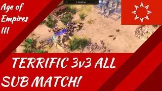 TERRIFIC 3v3 All Subscriber Match! AoE III