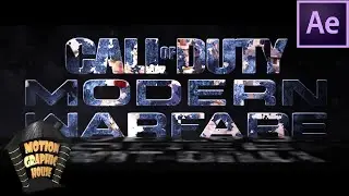 Call of Duty Modern Warfare Intro Design | AFTER EFFECTS