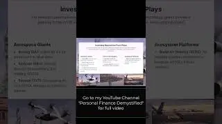 eVTOL Indirect Stocks   eVTOL Critical Components and Investments